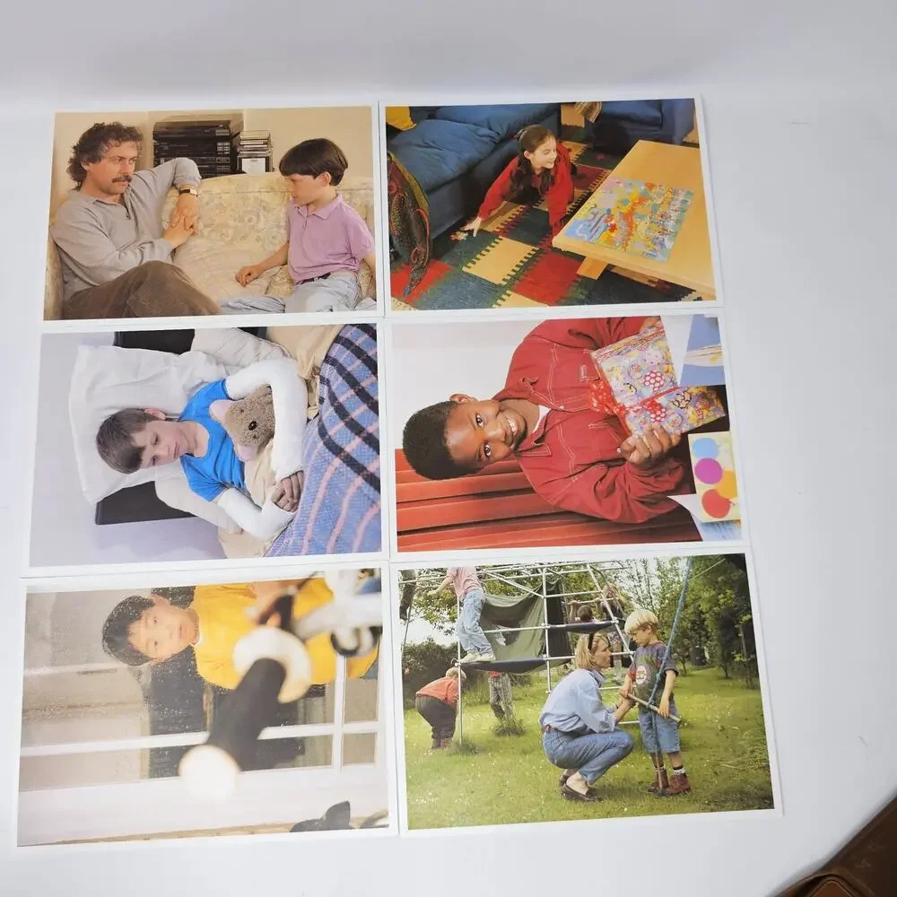 Vintage Educational Ephemera LDA Skills Language Cards Emotions Early Learning